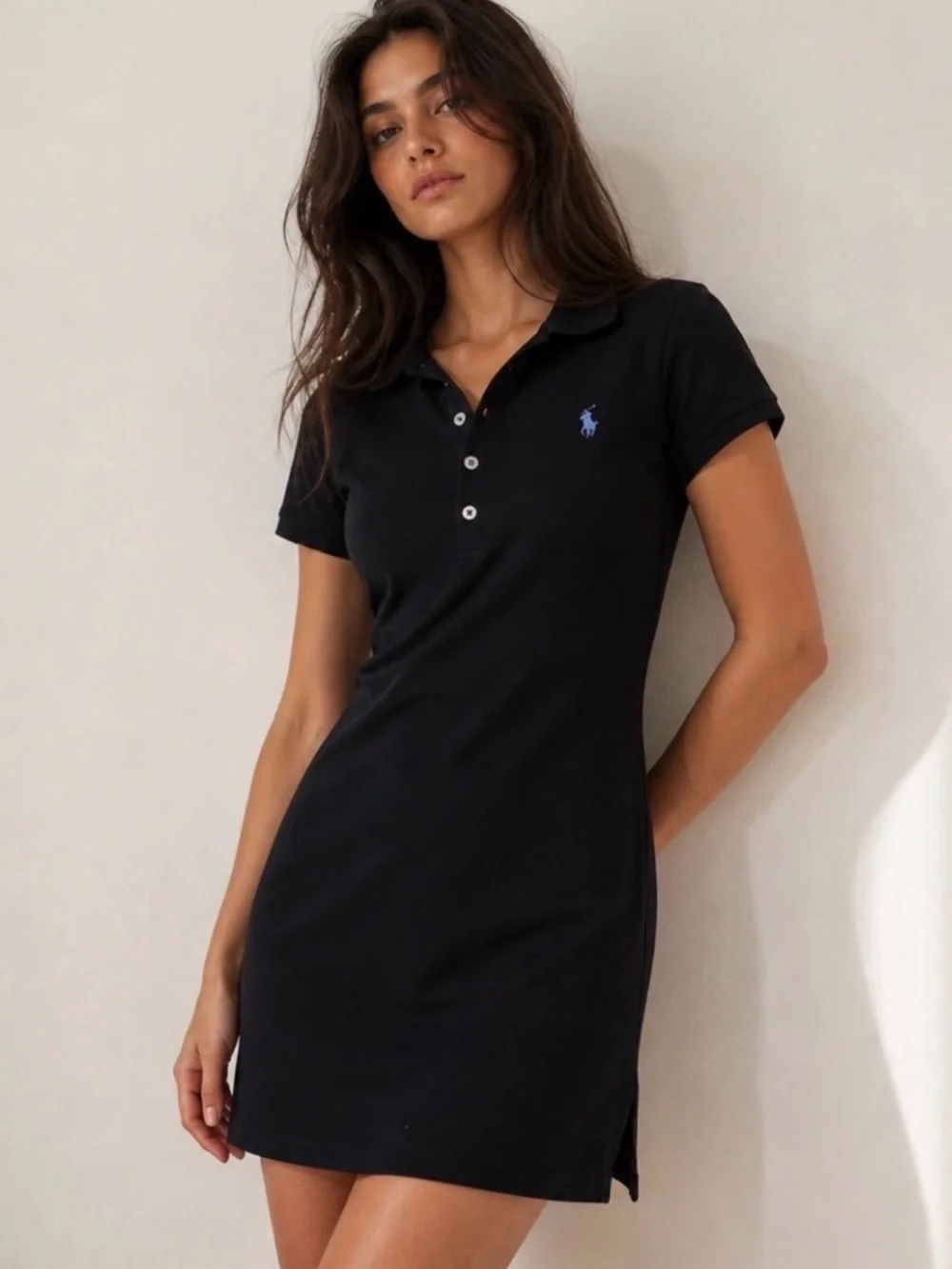 90s polo dress Vintage Stripe Sweater Polo  Billy Reid